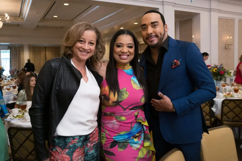 Rochelle Griffin, Shawntell McWilliams, Brandon McClendon at the CanCare luncheon (Photo by Daniel Ortiz)