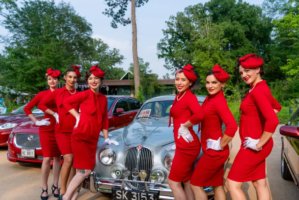 Luxury and vintage United Kingdom autos were on display at the coronation celebration (Photo by Joffre Camacho, Square Foot Photography)