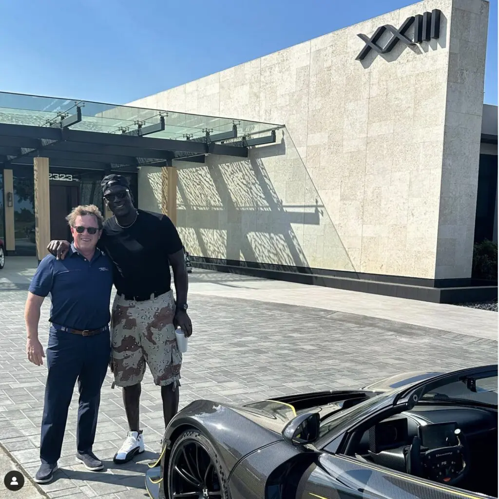 Hennessey owner John Hennessey personalized delivered the Venom F5 Roadster to Michael Jordan. (@HennesseyPerformance)