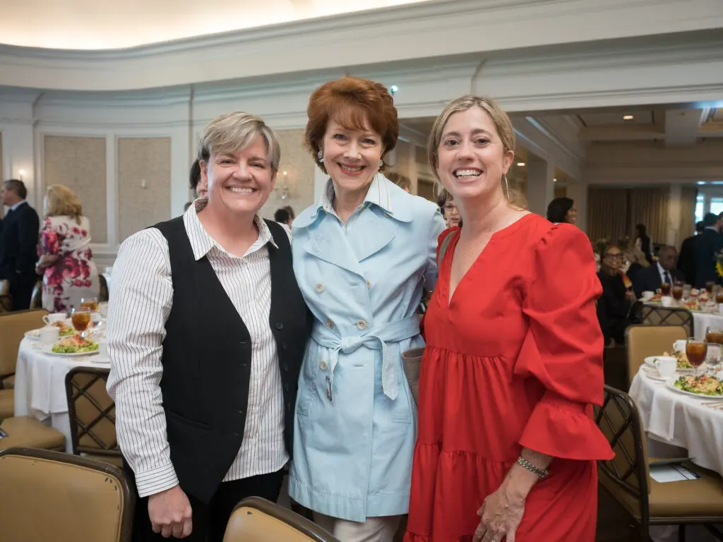 Sharon Malatok, April Lykos, Allison Brooks at the CanCare luncheon (Photo by Daniel Ortiz)