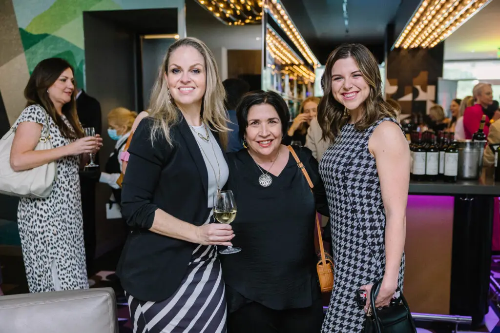 Somer Padilla, Pam Winder, Savannah Boyd at the launch party for PaperCity The Woodlands (Photo by Johnny Than)