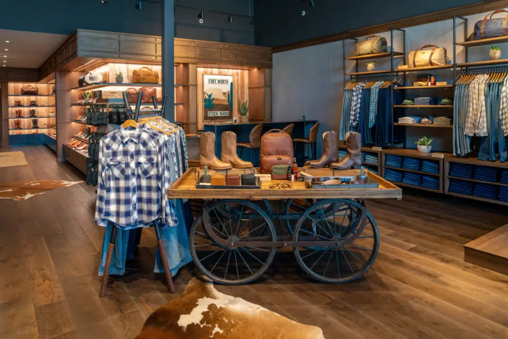 Each Tecovas store has a flavor of its hometown, like the Fort Worth location in The Stockyards.