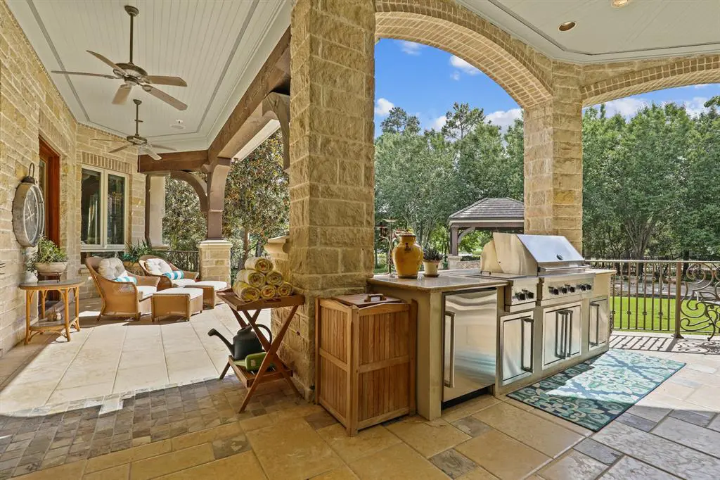 The summer kitchen at 51 Grand Regency is perfect for hosting parties.