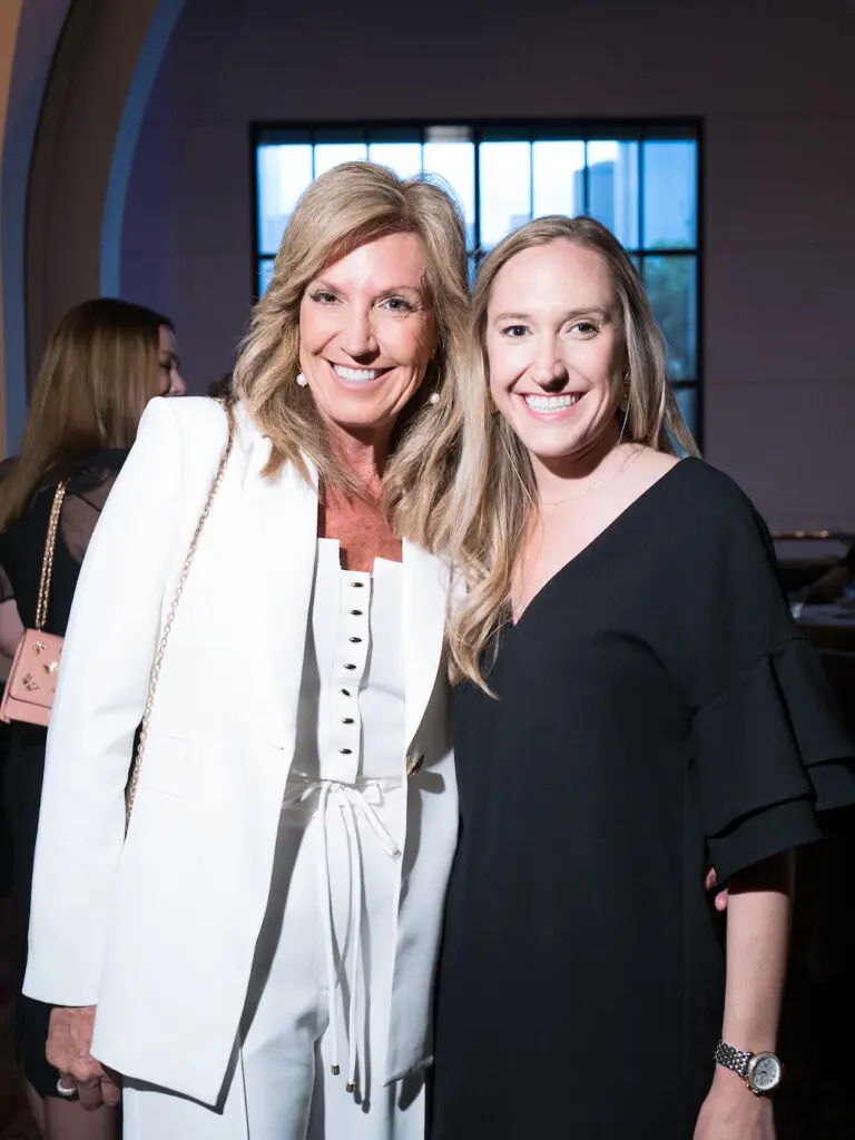 Susie Link, Caroline McLean  at the United Way of Greater Houston 100th anniversary celebration. (Photo by Daniel Ortiz)