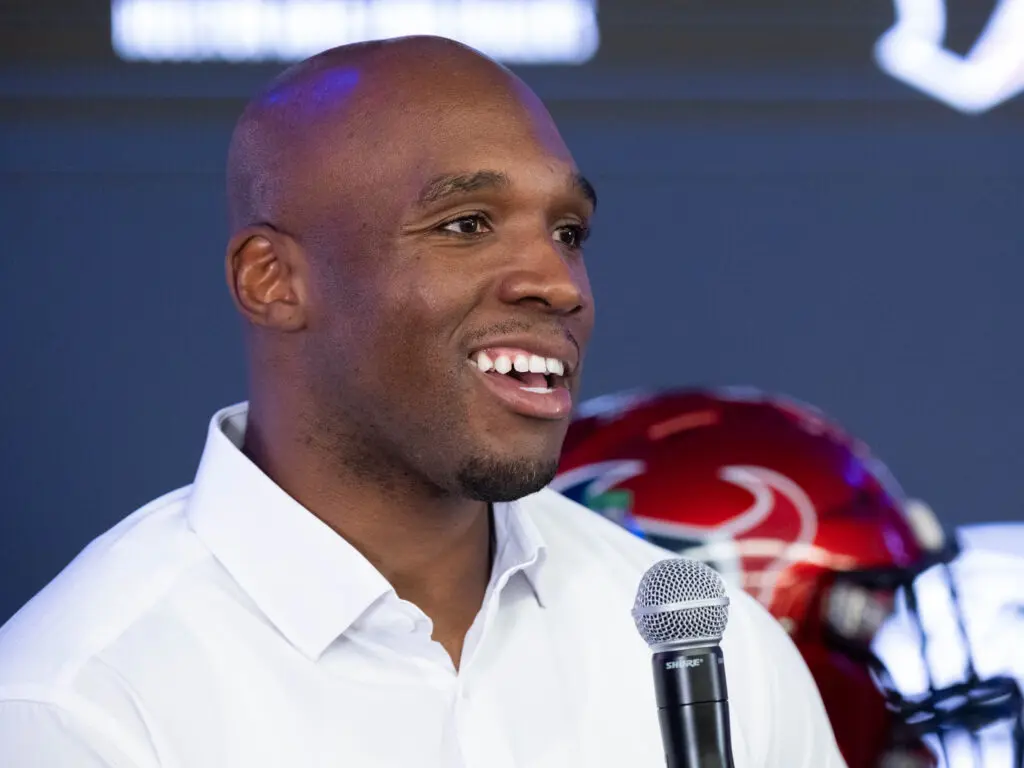 Houston Texans selected quarterback C.J. Stroud with the #2 pick in the 2023 NFL Draft and traded up to #3 to draft defensive end Will Anderson Jr., and introduced them to Houston media at NRG Stadium