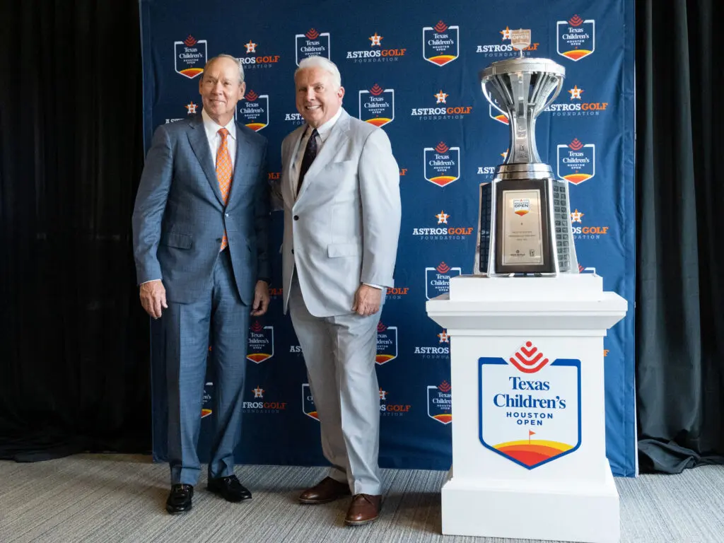 Houston Astros owner Jim Crane and Texas Children's CEO Mark Wallace have a real friendship too.  (Photo by F. Carter Smith)