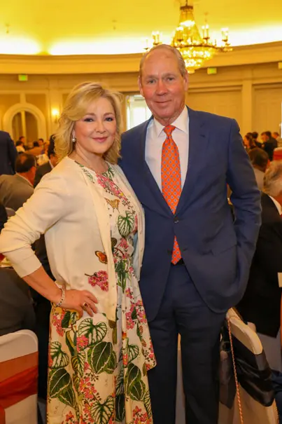 Whitney & Jim Crane at the Men of Distinction awards luncheon. (Photo by Priscilla Dickson)