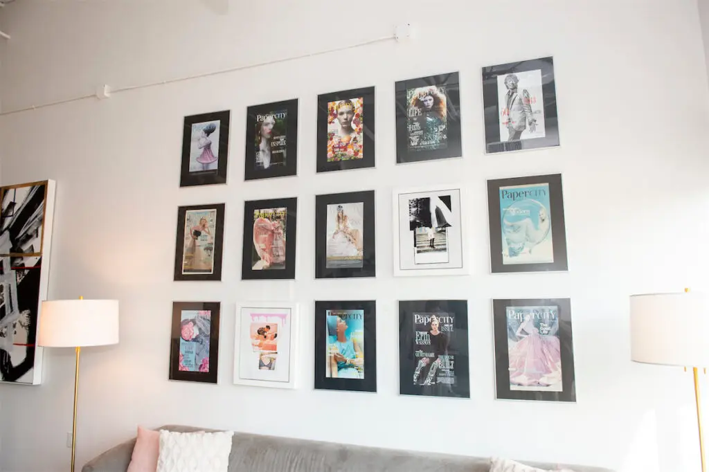 PaperCity repurposes past issues to inspire new issues in the office  (Photo by Mark Anthony Nelson)