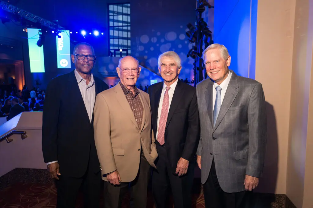 Willie Alexander, Walter Johnson, Murry Bowden, Corby Robertson  at the United Way of Greater Houston 100th anniversary celebration. (Photo by Daniel Ortiz)