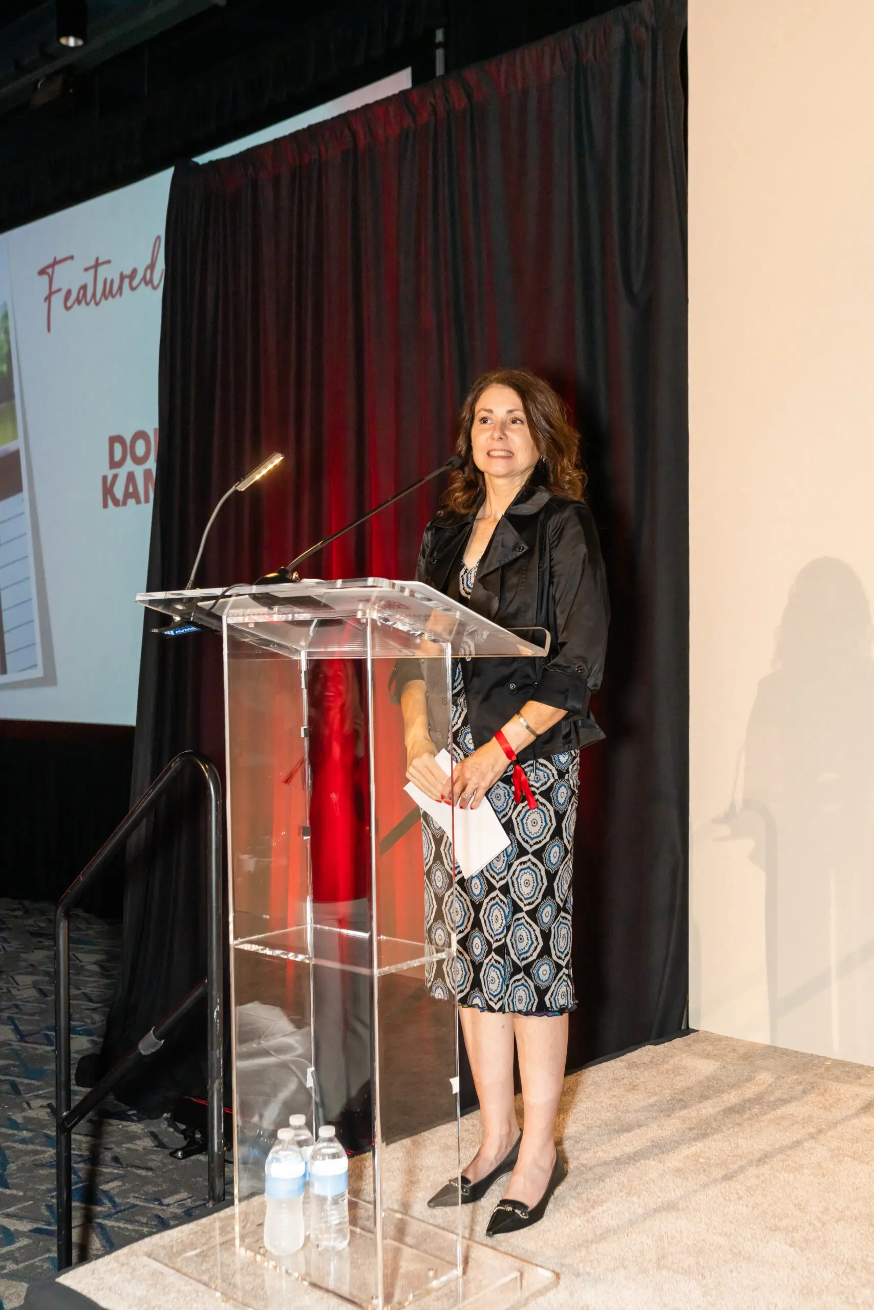 Heart transplant recipient and breast cancer survivor Donna Kammer spoke passionately at the Go Red luncheon, urging women to listen to health symptoms.
