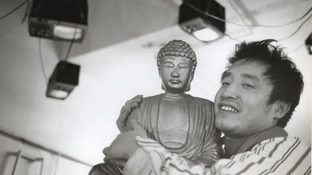 A still from "Nam June Paik: Moon is the Oldest TV," (2023), a documentary exploring this visionary Korean-American artist directed by Amanda Kim. (Courtesy The Nam June Paik Estate)