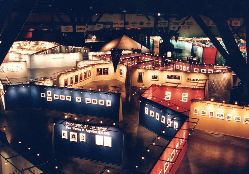 FotoFest biennial exhibitions in the George R. Brown Convention Center, 1992 (Courtesy Harla Kaplan)