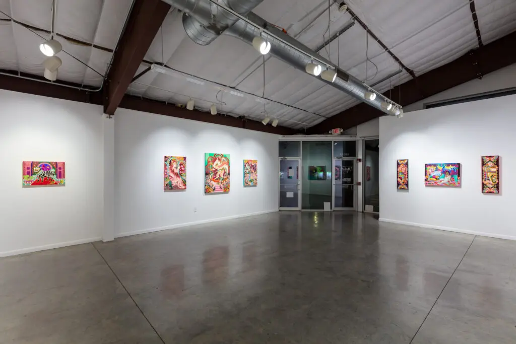 "Familiar" by Big Chicken & Baby Bird at Art League Houston (Photo by Alex Barber, Courtesy of Art League Houston)