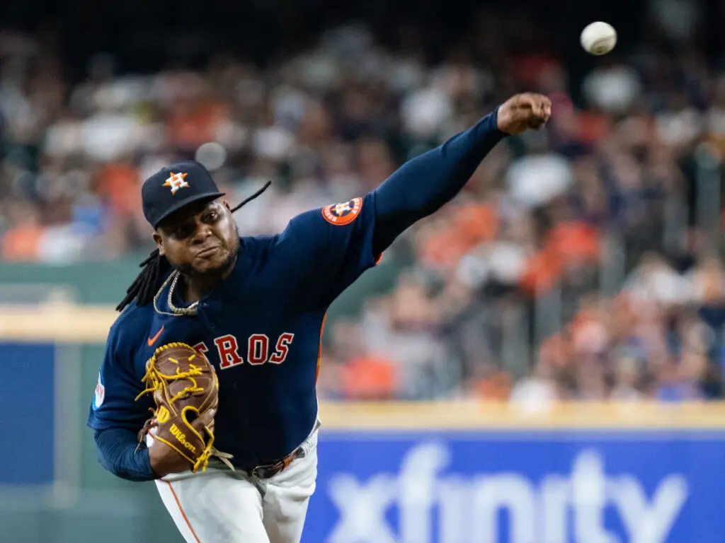 Houston Astros ace Framber Valdez just keeps stacking up dominant starts. (Photo by F. Carter Smith)
