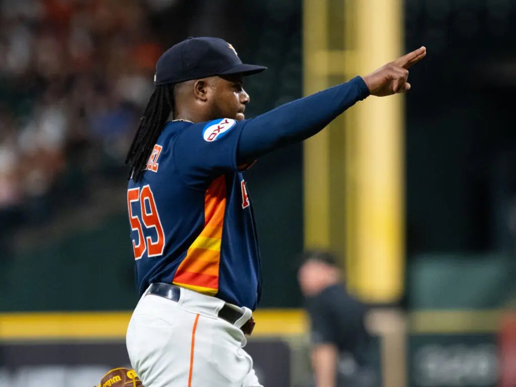 Framber Valdez knows how to show the Houston Astros the way to victory. (Photo by F. Carter Smith)