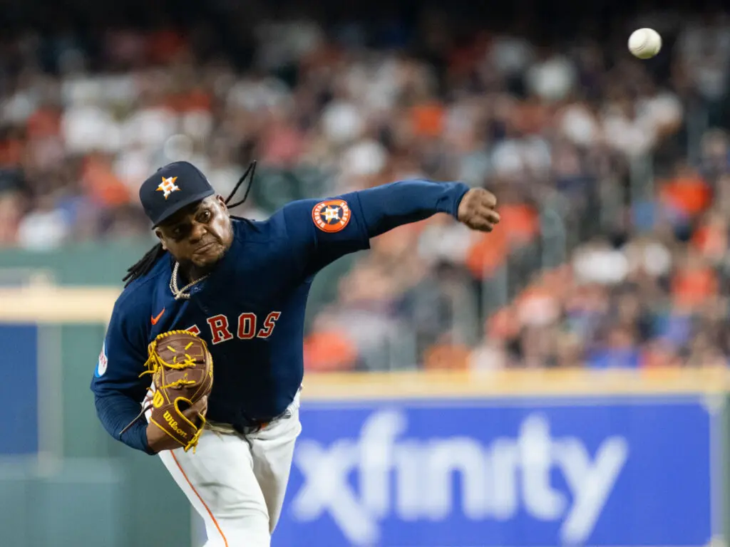 Framber Valdez has turned his cutter into one of the best pitches in baseball for the Astros. (Photo by F. Carter Smith)