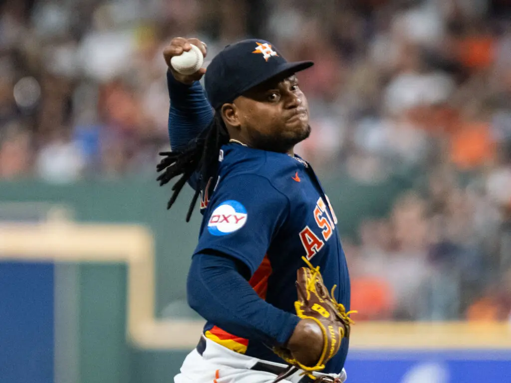 Houston Astros ace Framber Valdez is a dominant force. (Photo by F. Carter Smith)
