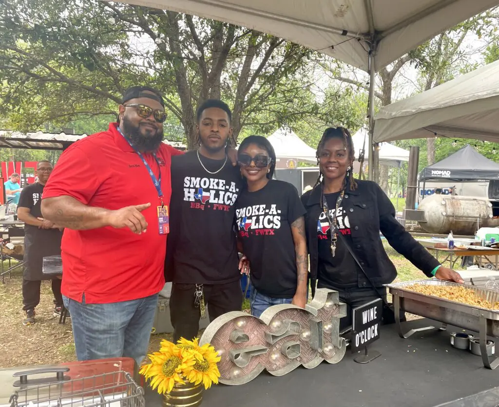Derrick and Kesha Walker serving excited fans at last April's Fort Worth Food and Wine Festival. (Photo by Courtney Dabney)