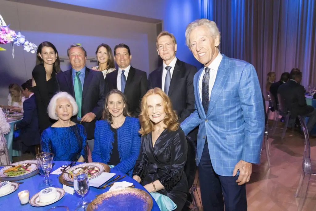 (Back Row, L to R) Kate Gardner, Kim Gill, Jamie Rae Mitchell, Kyle Gill, Tim O’Keefe (TBT Artistic Director), Jerry Lindsay (Front Row, L to R) Terri Gill, Vanessa Logan (TBT Executive Director), Kris Lindsay. (Photo by Sharon Ellman)