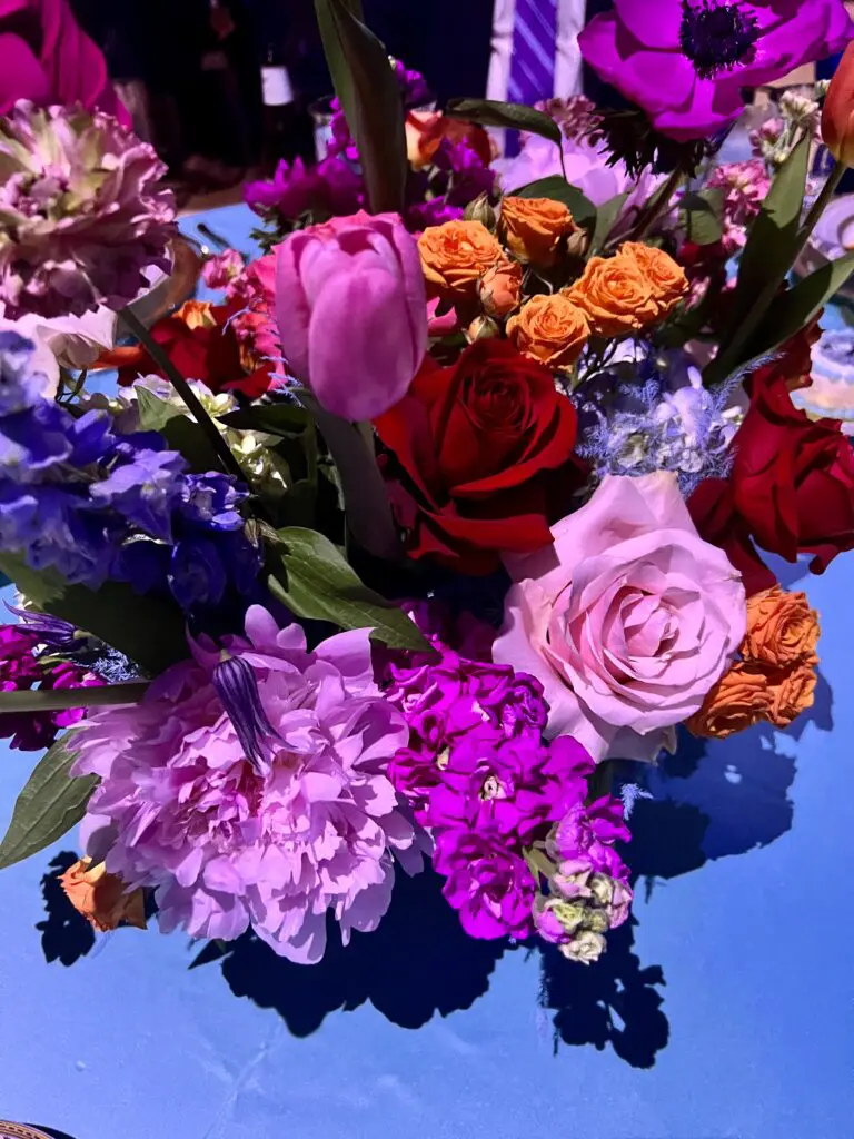 Springtime blooms set a magical table at the gala hosted by Texas Ballet Theater. (Photo by Allison Yarid)