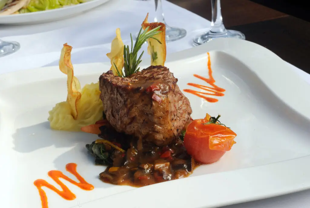 Beef Tenderloin with Crab Demi. (photo by Bailey Connor Catering) (Photo by Bailey Connor Catering)