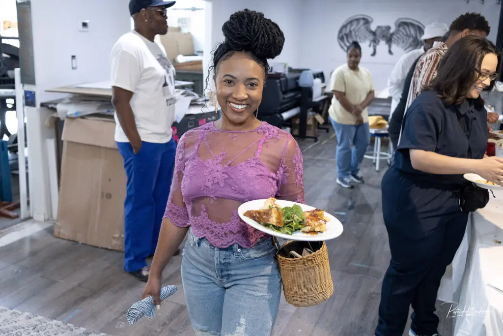 Porshaé Brown at the April Emerging Collectors Brunch (Photo by Patrick Buckner)