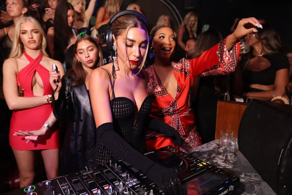 Chantel Jeffries DJing at Komodo Lounge