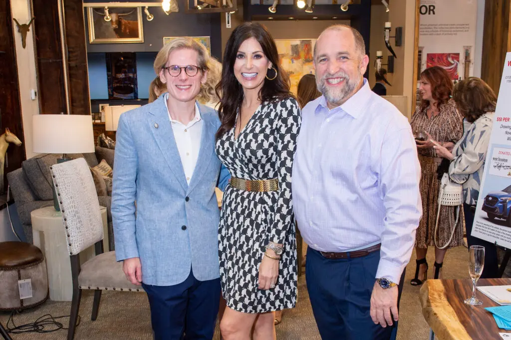 Daniel Irion, Jody Merritt, Kirk Kveton at the Citizens for Animal Protection Celebrity Paws Gala launch party (Photo by Jacob Power)