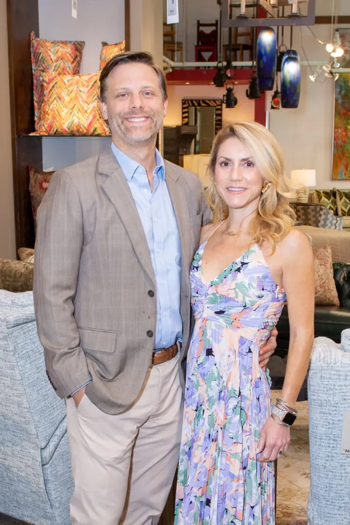 David & Kirby Lodholz at the Citizens for Animal Protection Celebrity Paws Gala launch party (Photo by Jacob Power)