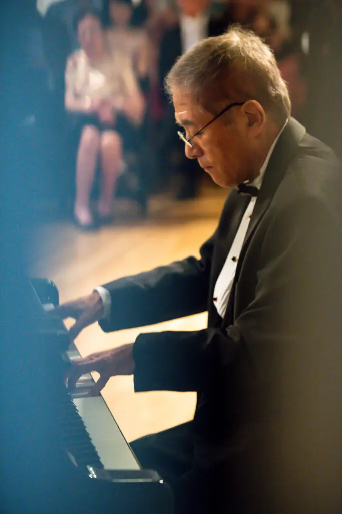Dr. Akira Nishikawa performing at the Steinway physicians concert at MATCH. (Photo by Matthew Rood)