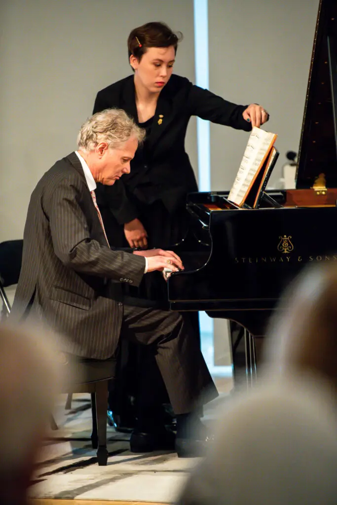 Dr. J. Marc Rhoads performing at the Steinway physicians concert at MATCH. (Photo by Matthew Rood)