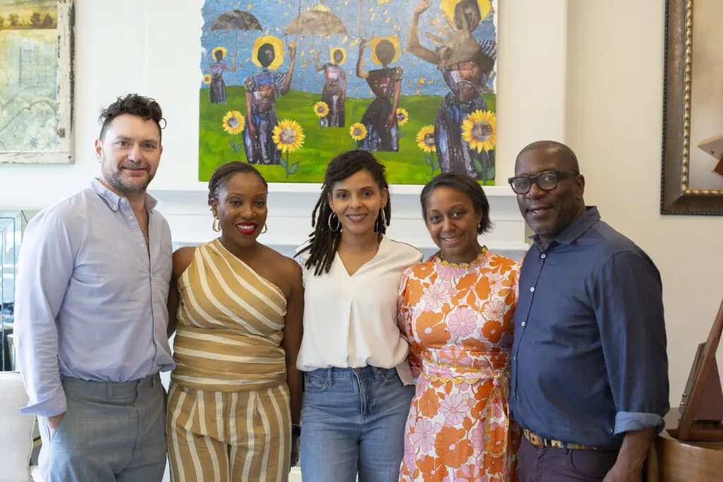 HAA CEO John Abodeely, Vernique Hutchinson Francis, Zsavon Butler, hosts Jakeen & Garfield Johnson at the March Emerging Collectors Brunch
(Photo by Mark Francis)