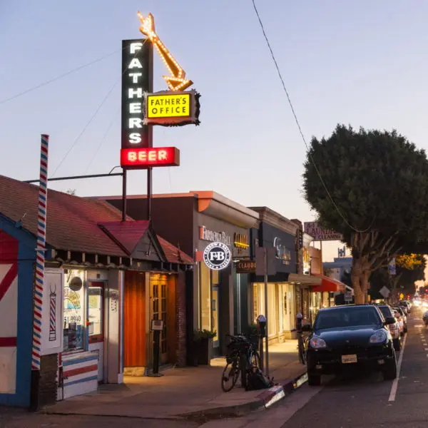Father’s Office is renowned for its burgers in Los Angeles. 