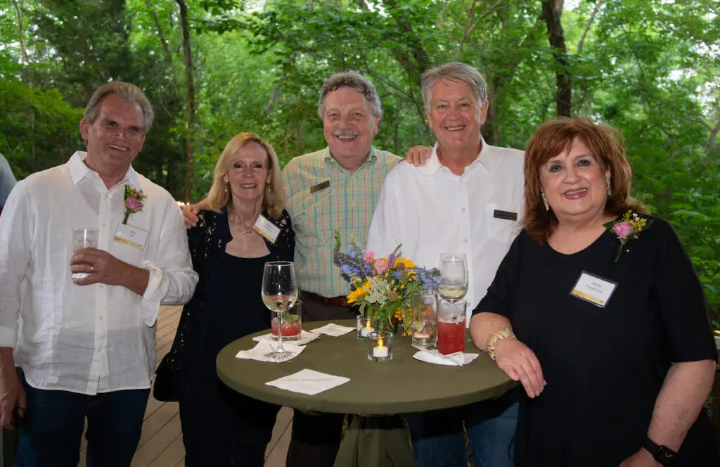 John Lill, Kathleen Hiersche, Chair Jerry Hiersche, Park Board Member Tim Dickey, Veletta Forsythe Lill