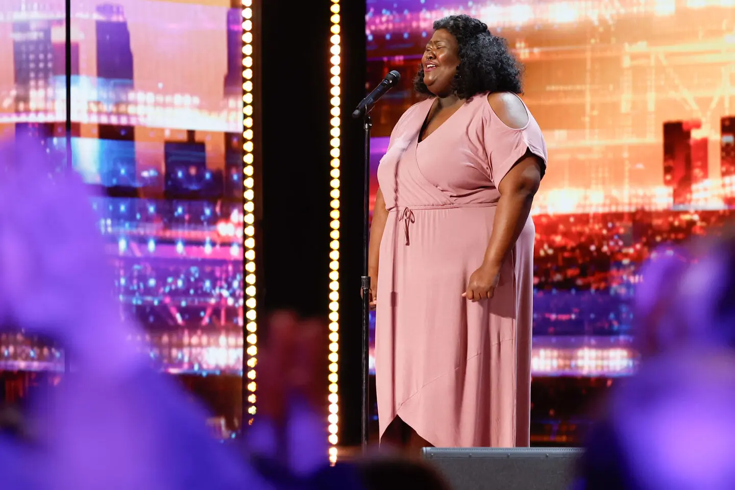 Lachuné performs a Coldplay’s Yellow. (Photo by Trae Patton for NBC)