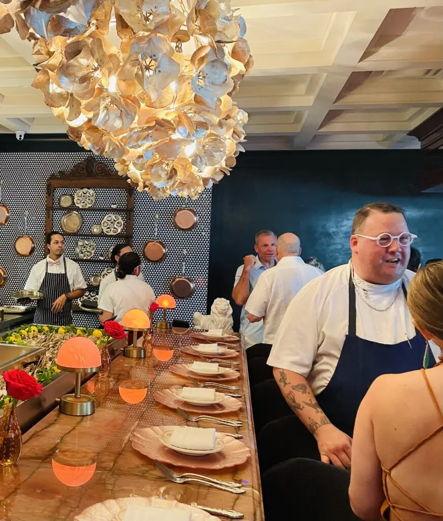 Delicious design around the raw bar at Le Margot. (Photo by Courtney Dabney)