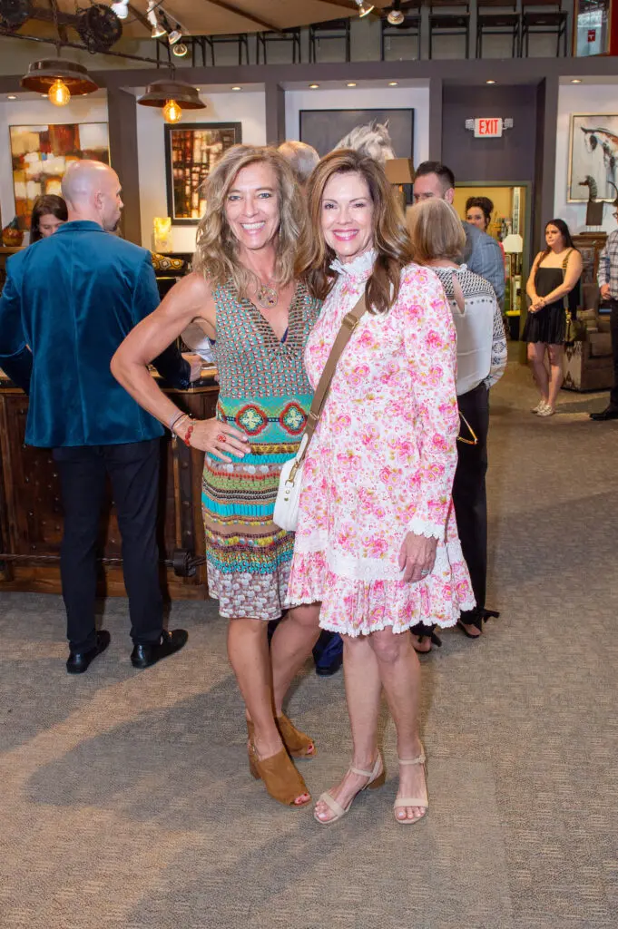 Mary Gentry Roberts, Gloria Meszaros  at the Citizens for Animal Protection Celebrity Paws Gala launch party (Photo by Jacob Power)