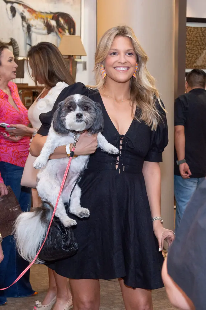 Carson Brown with Piper at the Citizens for Animal Protection Celebrity Paws Gala launch party  (Photo by Jacob Power)