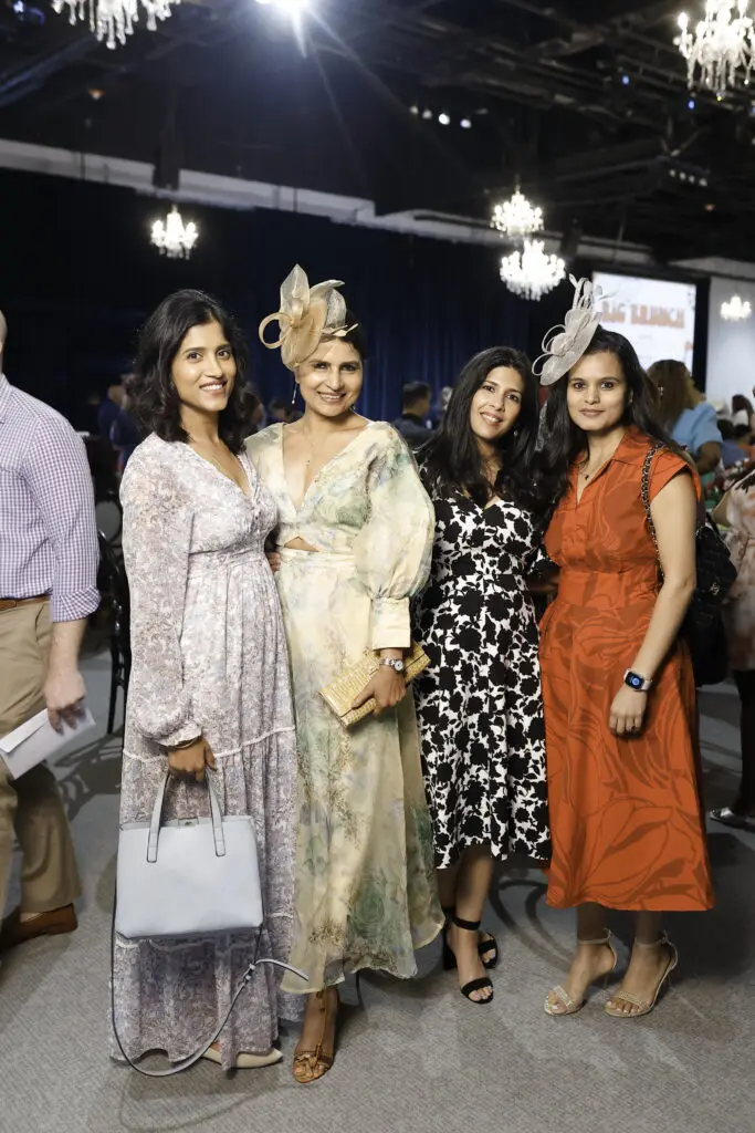 Pooja Mohan, Poornima Ajayan, Nidhi Verghese, Divya George at The Big Brunch benefiting Children at Risk (Photo by Quy Tran)