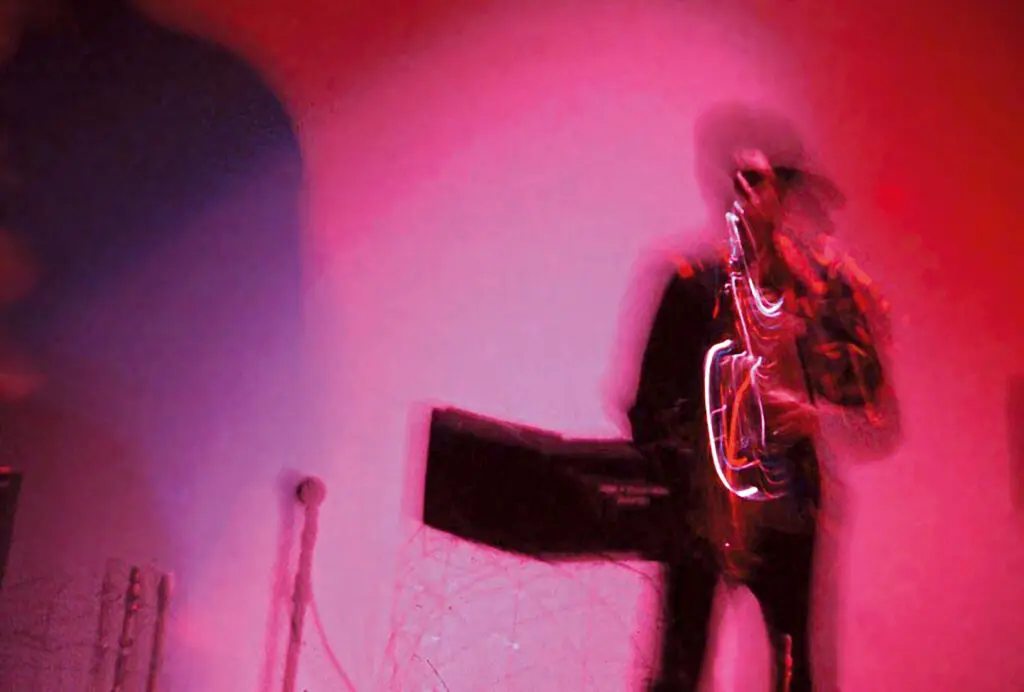 Ming Smith's archival pigment print "Red Hot Jazz II," 1979. (Courtesy Contemporary Arts Museum Houston)
