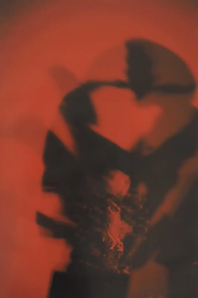 Ming Smith's archival pigment print "Red Hot Jazz 3," 1979. (Courtesy Art is Bond)