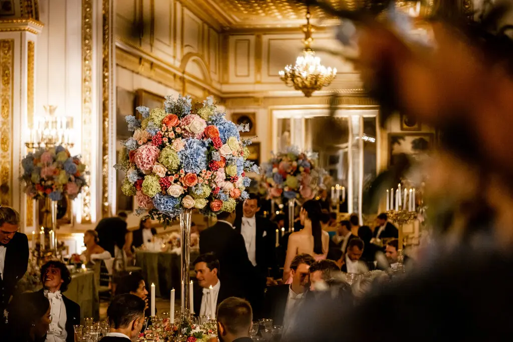 Some 300 guests were seated for dinner following the Skylar Pinchal and Oliver Coysh wedding. 