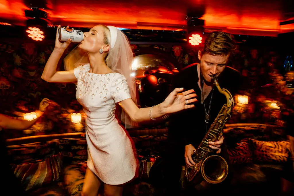Miller Lite beer was flown in for the after party celebration of the Skylar Pinchal and Oliver Coysh wedding.