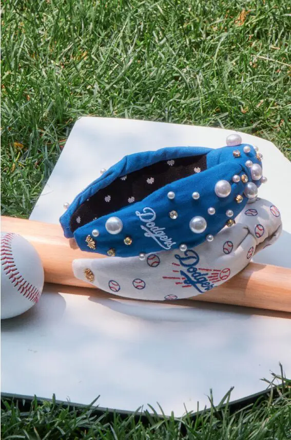 The Lele Sadoughi X MLB Collaboration capsule collection, online only, launched on the first day of summer. 