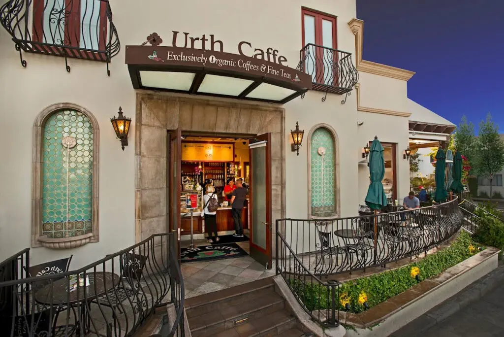 A California classic is grabbing a boba tea and salad at Urth Cafe and sitting on the patio.