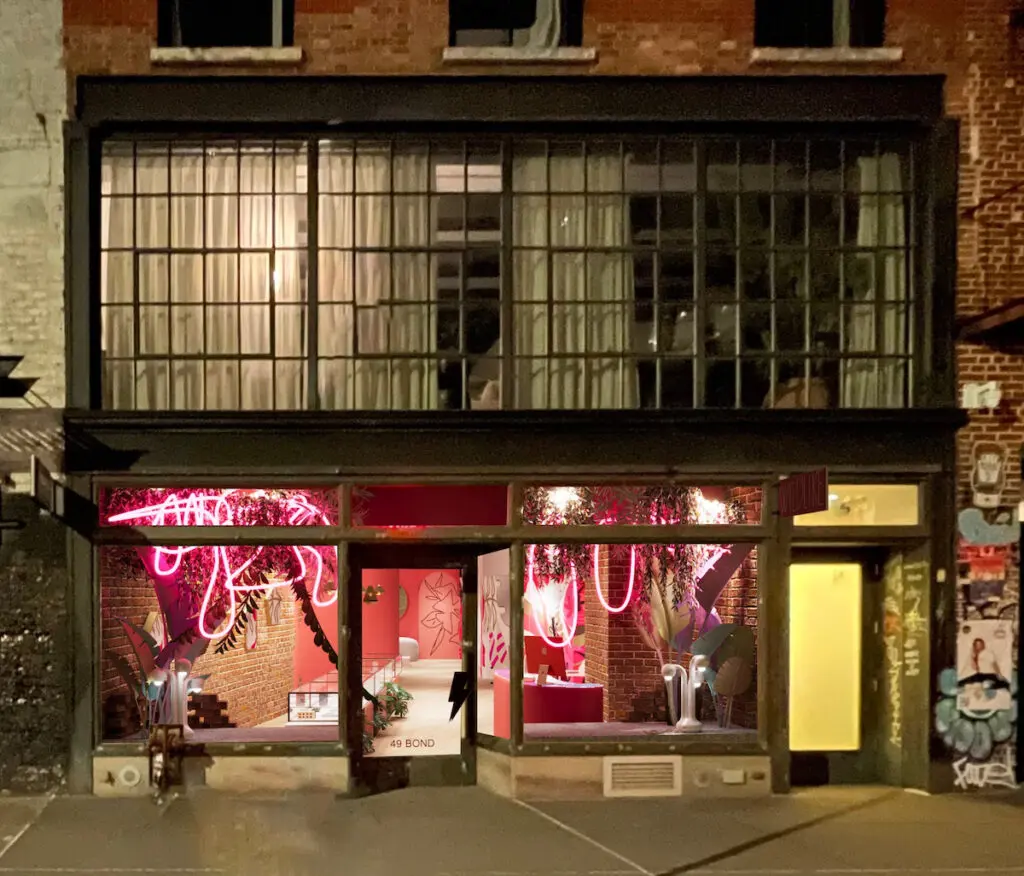 An exterior rendering of Wildlike's new shop on Bond Street in New York's NoHo neighborhood. 