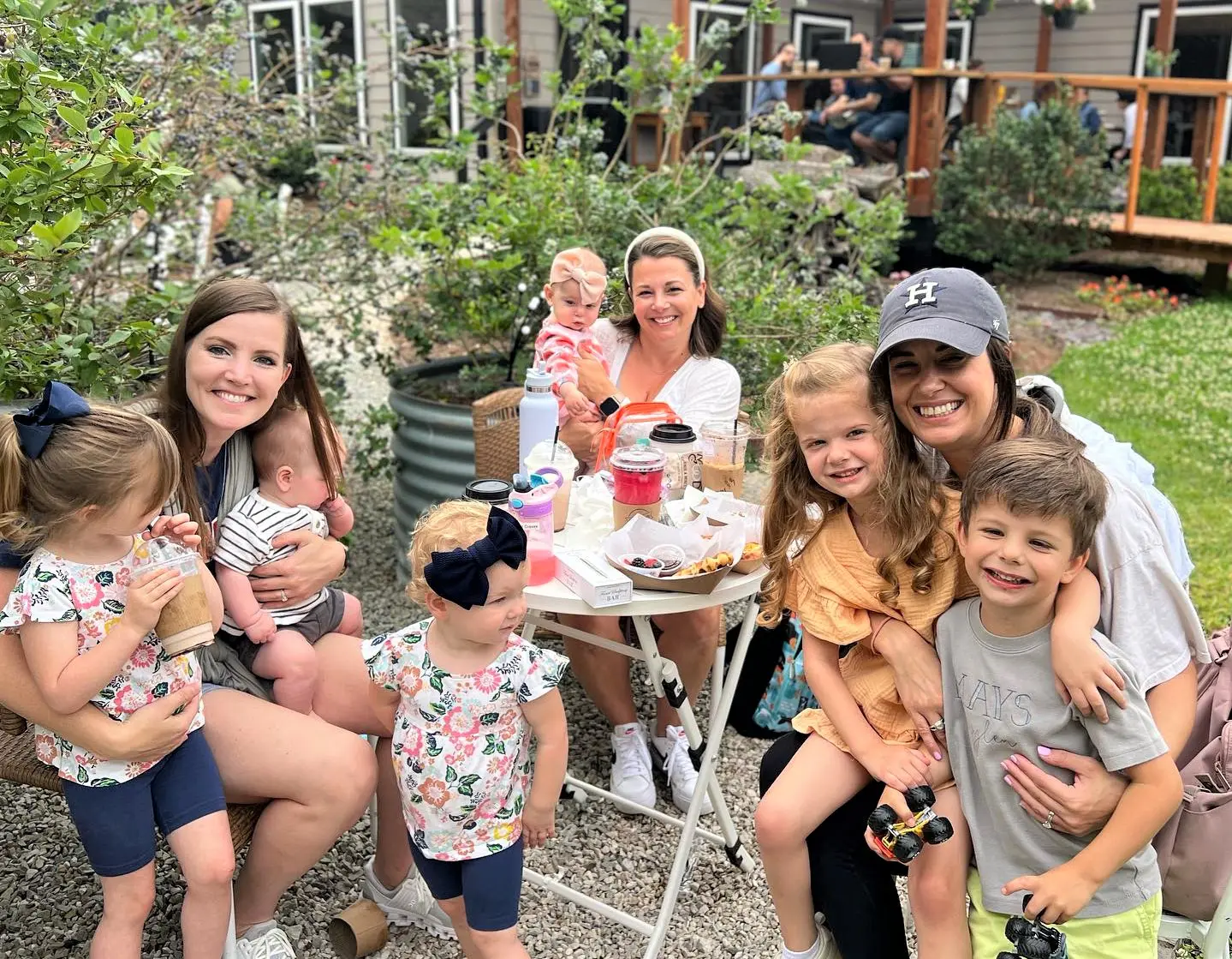 Mothers and kids enjoy time together at new coffee shop called HeBrews Coffeehouse The Woodlands. (Photo courtesy HeBrews Coffeehouse)