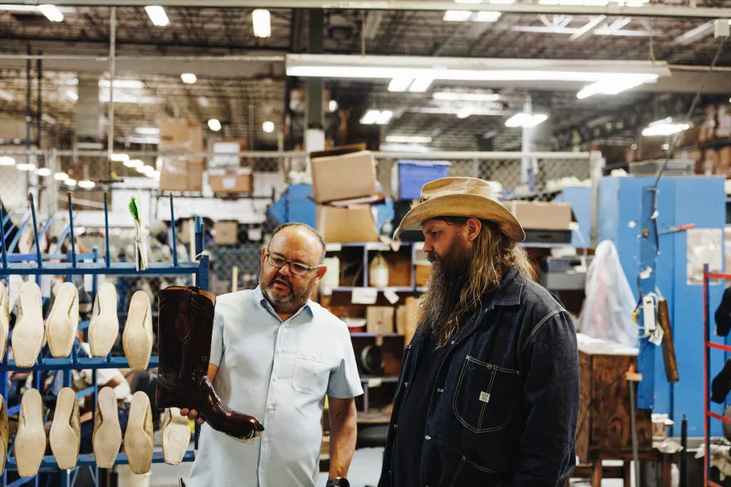 Texas-bred Lucchese just launched a special custom collaboration with Grammy Award-winning country artist Chris Stapleton. 