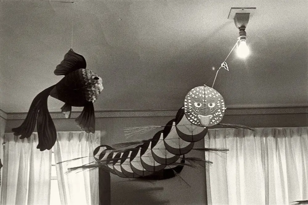 Ming Smith's "Kites Inside, Columbus, Ohio," Circa 1972. (Courtesy Steven Kasher Gallery, New York City)
