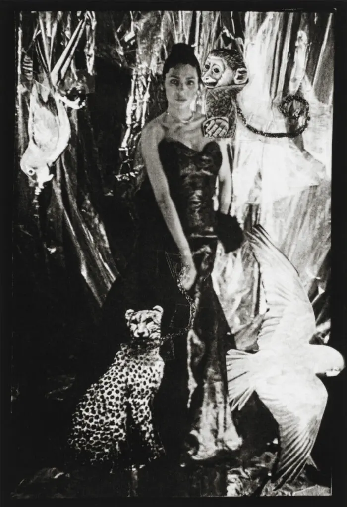 Ming Smith's "Self Portrait as Josephine," 1986. This portrait was inspired by Josephine Baker, aka La Baker, who resided in Paris as an expat from the United States. (Courtesy Art Is Bond)